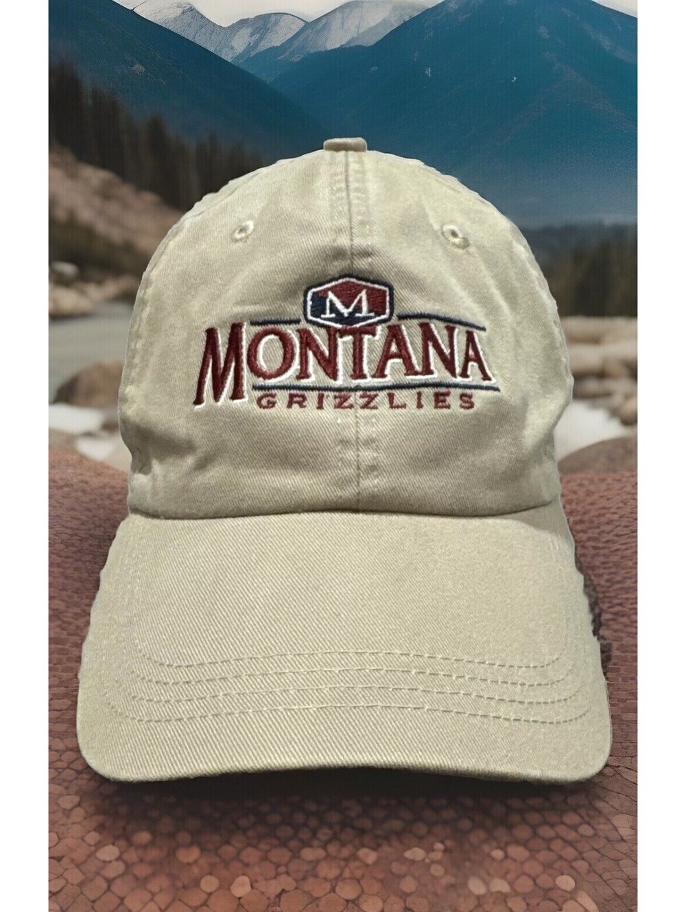 Montana Grizzlies NCAA College Football Big Sky Conference Tan Baseball Cap